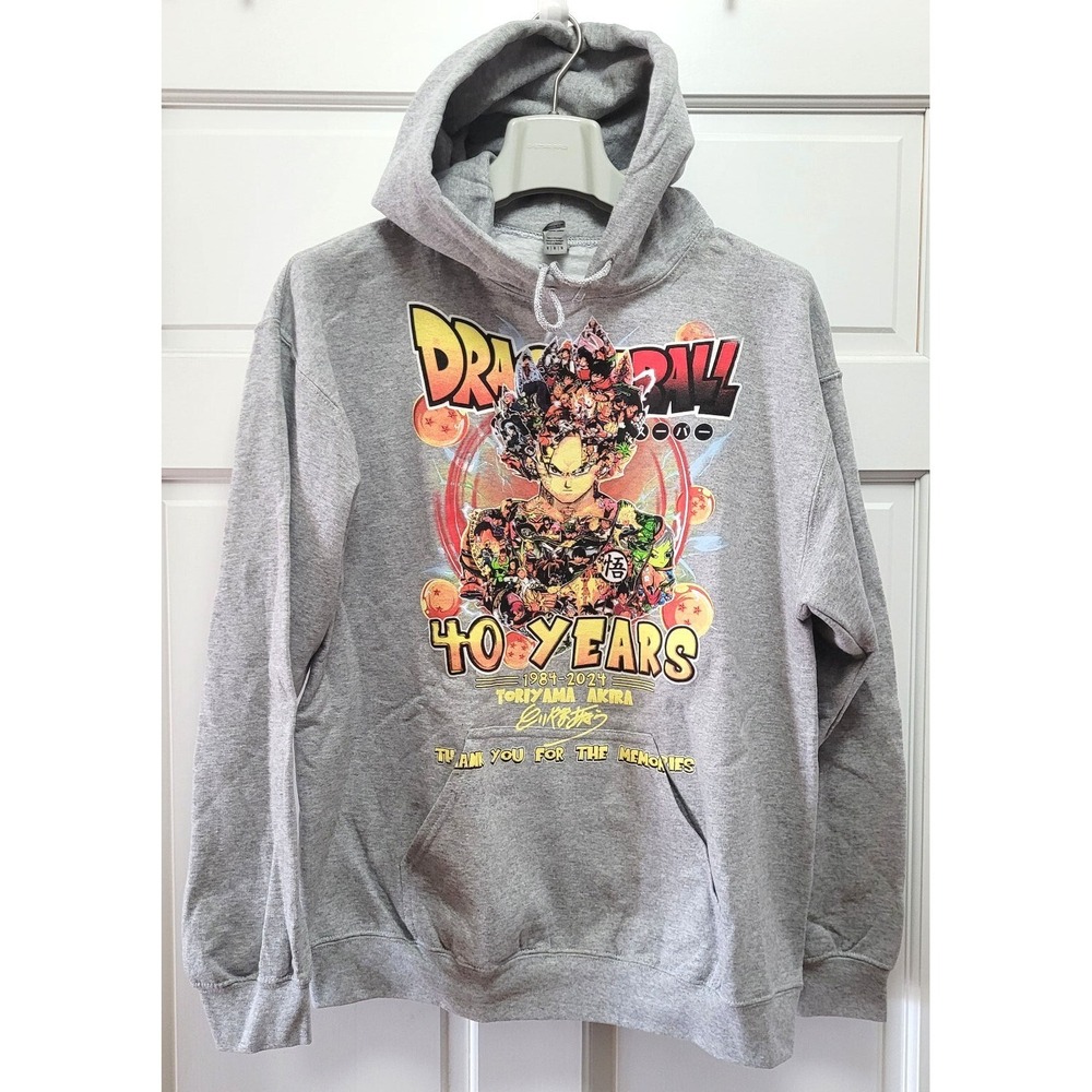Gildan Heavy Blend Vintage Retro Akira Toriyama 40 Years Memories Hoodie - M